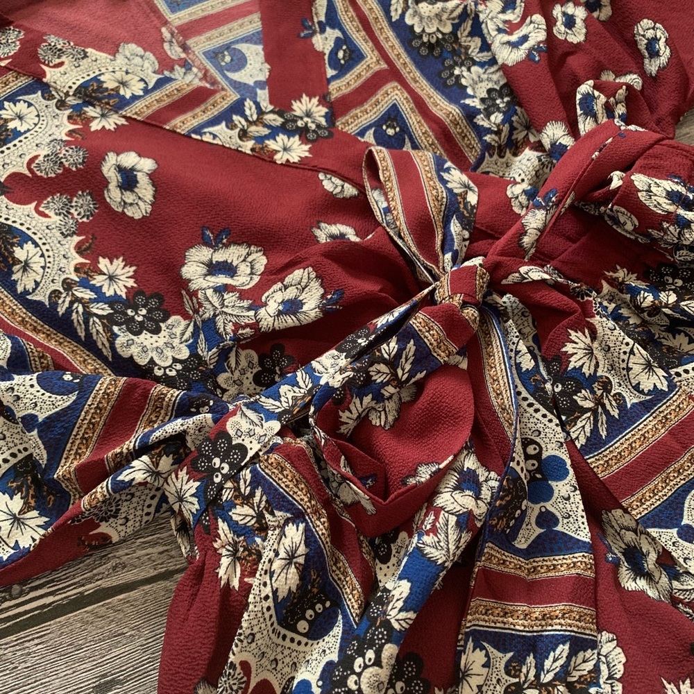 π Floral Uneven Hem Maxi Dress - Picture 5 of 8